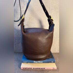 Vintage Coach Helen’s Legacy Mini Bucket • Mahogany • Style 9953 • Costa Rica